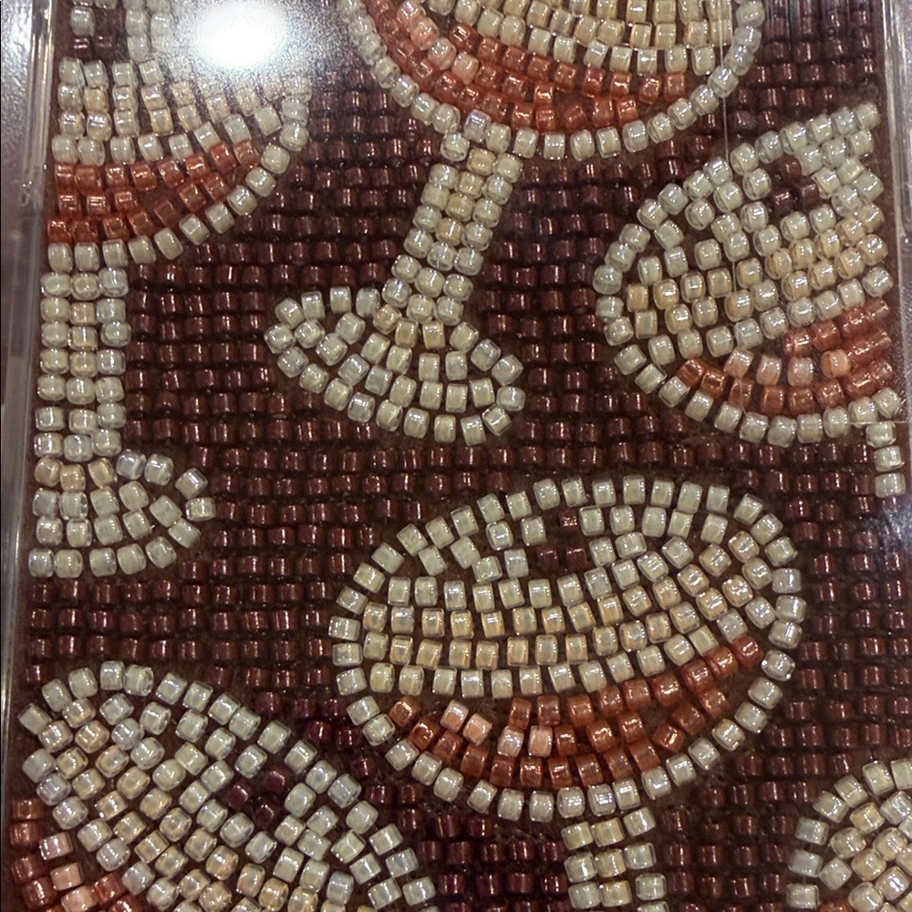 MVMT Espressotini Beaded iPhone Case 15/14/13 - Espresso Brown and Cream - Picture 3 of 5